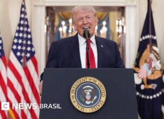 Guerra no Irã: Trump diz que objetivos estão ‘perto de alcançados’; petróleo sobe e bolsas caem após discurso
