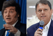 Tarcísio concederá a Milei a mais alta honraria do Estado de São Paulo